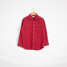 Vintage St Johns Bay Chamois Button Up Shirt XL - Long Sleeve Red Retro Outdoors