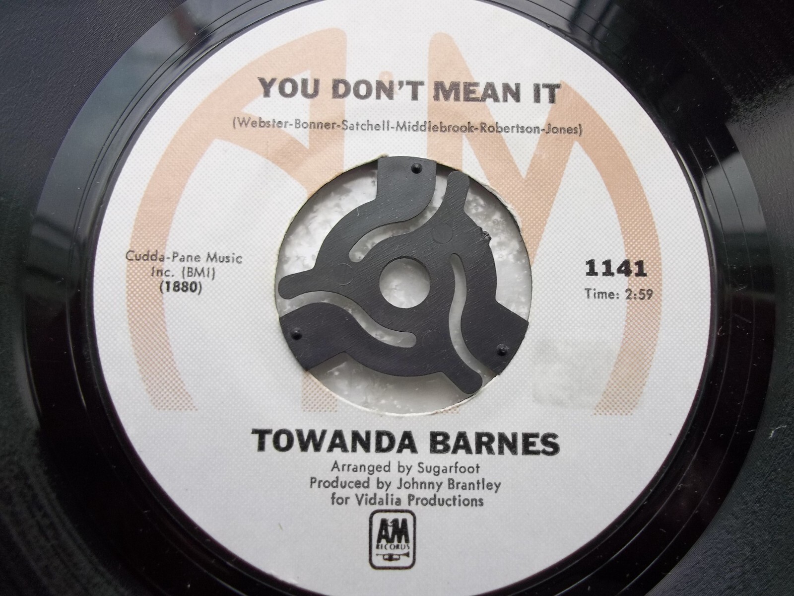 NORTHERN SOUL TOWANDA BARNES YOU DON'T MEAN IT STYRENE PRESS IS IN EX