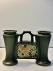 Roseville Pottery “Rosecraft Panel ‘’Green Double Bug Gate / Vase In 1926
