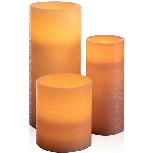 3er Set Pauleen 48011 LED Echtwachskerze Leuchtet wie eine Kerze Apricot IP20 - Bild 5 von 8
