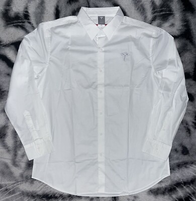 Rare Official Embroidered Tesla Employee / Manager Button Up Shirt Sz Xl NWOT