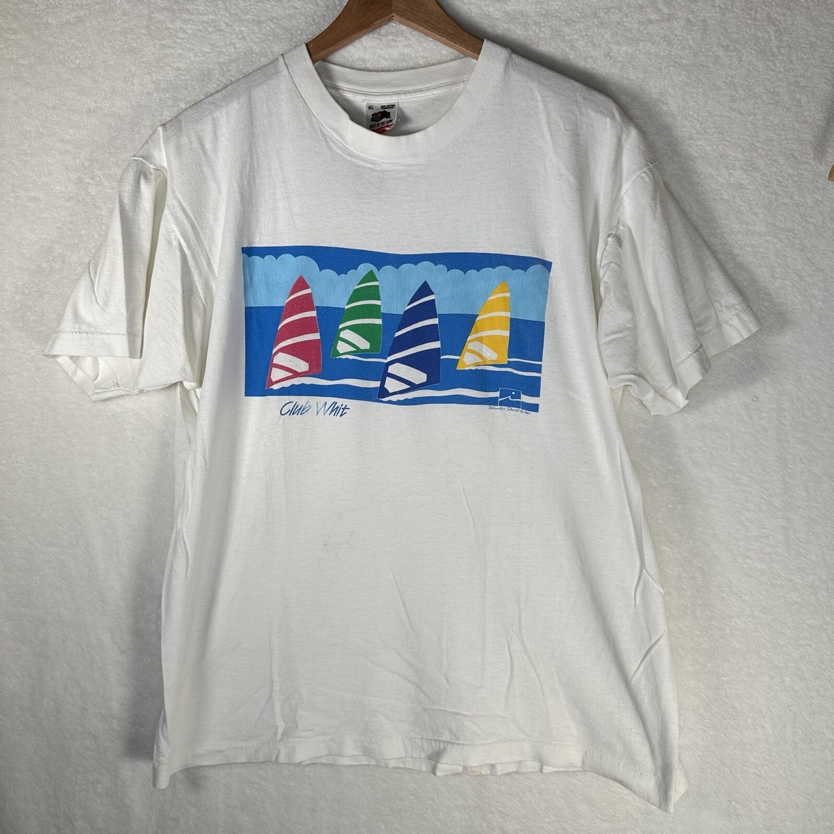 Vtg Sailing XL Fruit of the Loom Men's T-shirt Islander Shirts