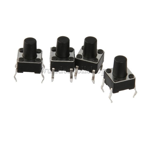 100 Pcs Tactile Push Button Switch Tact Mikro Switch 6x6x8mm - Bild 5 von 6