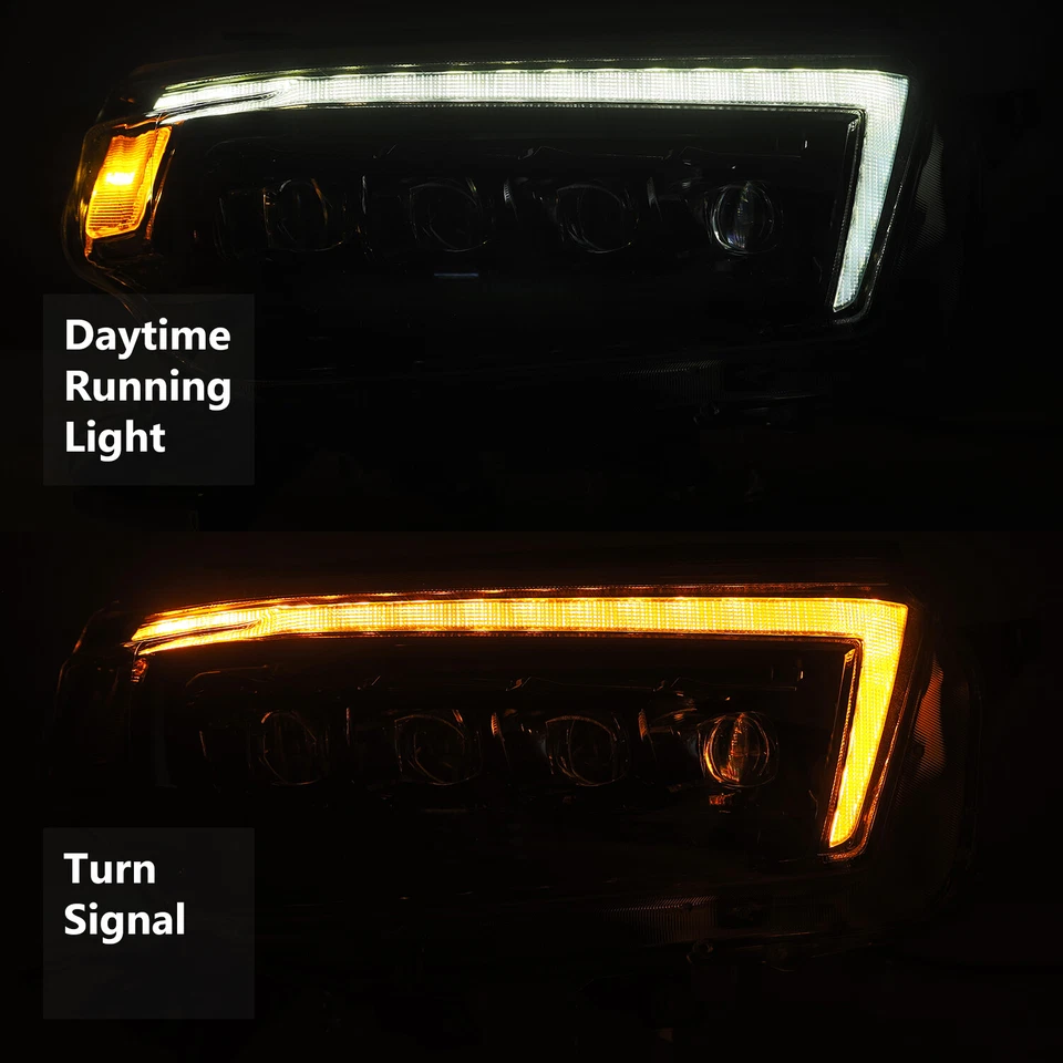 Par de faros proyectores transparentes alfa negros para Toyota 4Runner serie NOVA 10-13 Foto 2 de 4