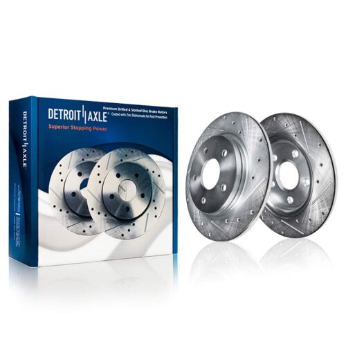 Front and Rear Drilled Disc Rotors Brake Pads for 2021 - 2023 Santa Fe Sorento - Picture 4 of 8