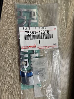 Genuine 2021-2023 Toyota RAV4 Prime Fender Emblem (75361-42070) | eBay