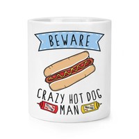 Beware VerrüCkte Hot Dog Mann Makeup Pinsel Bleistift Topf Fast Food Lustig Witz