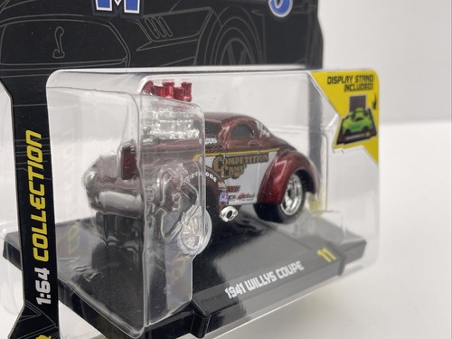 Muscle Machines 2023 Asst. 2 Model 11 Red 1941 Willys Coupe 1:64 Collection - Picture 4 of 10