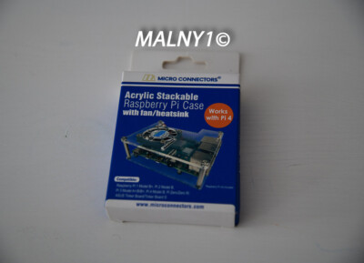 Arcylic Clear Case Shell Enclosure Fan Heatsink For Raspberry Pi4