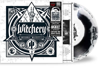 WITCHERY - IN HIS INFERNAL MAJESTY'S SERVICE (*NEW-Black & White Swirl, 2024)