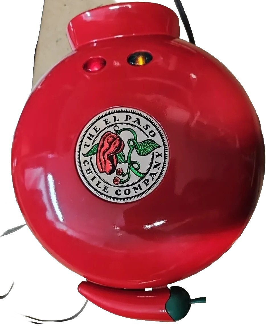 The El Paso Chile Company Quesadilla Maker Red Model S676 Non Stick TESTED eBay