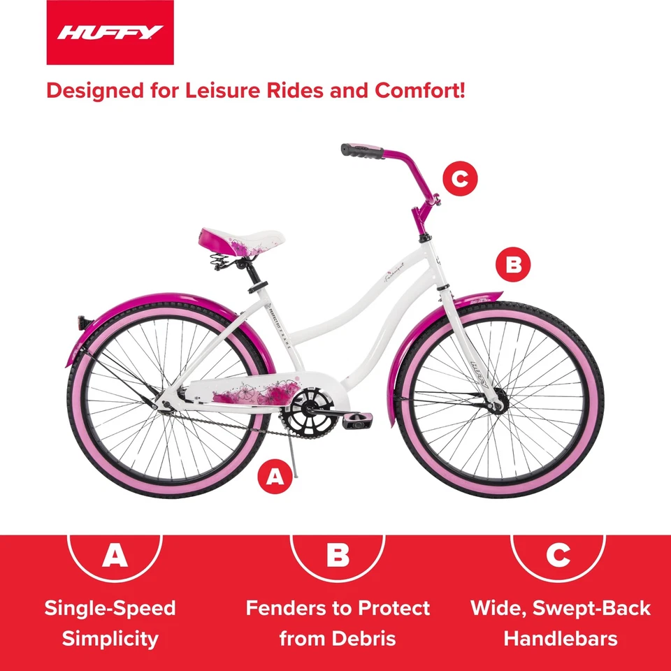 Huffy Fairmont Cruiser Bikes-20 Inch, 24 , 26 - Image 4 of 4