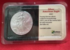 2001 American Silver Eagle US Mint Coin  Littleton Case Uncirculated
