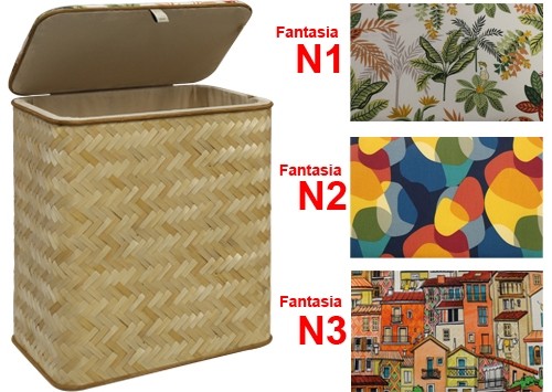 Brixo Cesta Portaimpicci Baby 66L Naturale N2 | Portabiancheria Salvaspazio