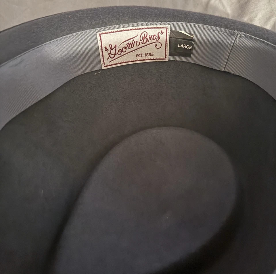 Goorin Bros Fedora Gris Carbón con Cinta y Botón Foto 4 de 4