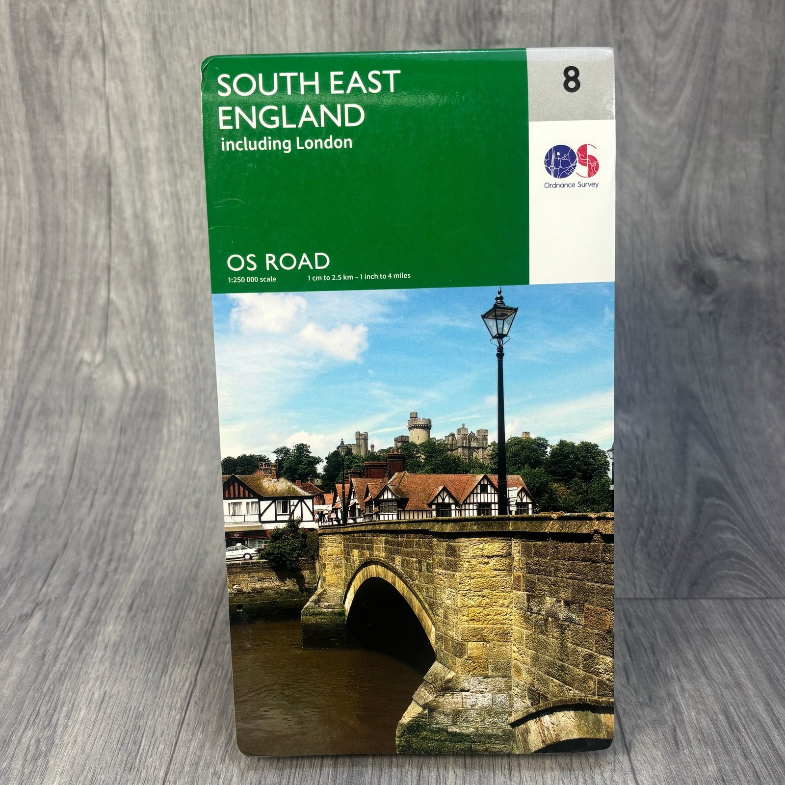 South East England Ordnance Survey OS Road Map 8 Including London Scale 1:250000