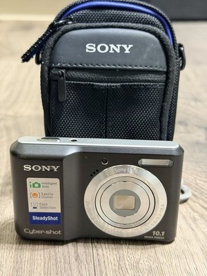 Sony Cyber-shot DSC-S2000 10.1MP Digital Camera & Case TESTED & WORKS