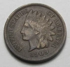 1909 INDIAN HEAD CENT,PARTIAL LIBERTY, VERY NICE COIN!!!!(A6)