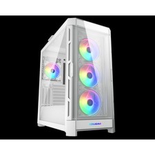 COUGAR DuoFace Pro White ATX Mid Tower Gaming Case, 390mm GPU supported, built-i