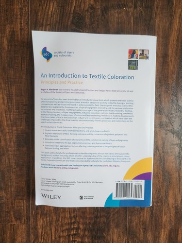 An Introduction to Textile Coloration: Principles and Practice by Roger H. Wardm - Picture 2 of 4
