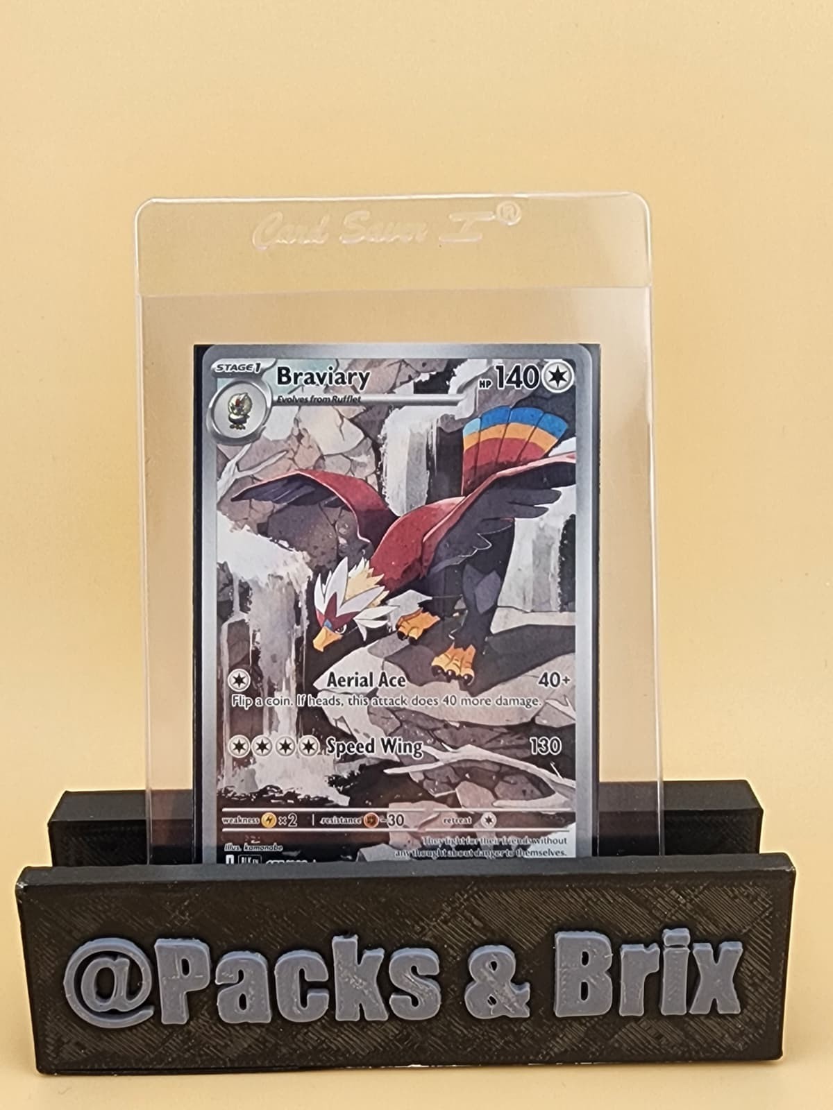 Braviary 155/086 Sv: Black Bolt Holo near Mint NM