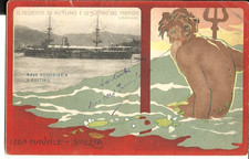 LEGA NAVALE - LA SPEZIA - Nave sussidiaria S.Martino - viaggiata   -dup539