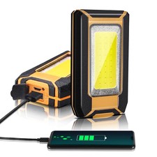 2 Pack 40W 1600LM LED Work Light, Rechargeable Portable Magnetic Flood Lights...