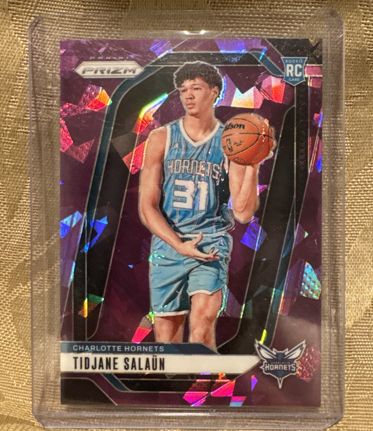 2024-25 Panini Prizm - Tidjane Salaun #262 Purple Ice Prizm /149 (RC)