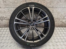 TOYOTA GT86 2012 17" INCH ALLOY WHEEL WITH DAMAGED TYRE 7J