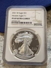 2021 W ~ HERALDIC EAGLE T-1 ~ NGC PF69 ULTRA CAMEO 1 OZ AMERICAN SILVER EAGLE