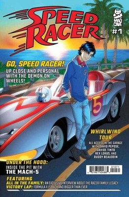 Speed Racer #1 Cover G 1:10 Copy Chris Batista Car Magazine Homage Unlock Varian