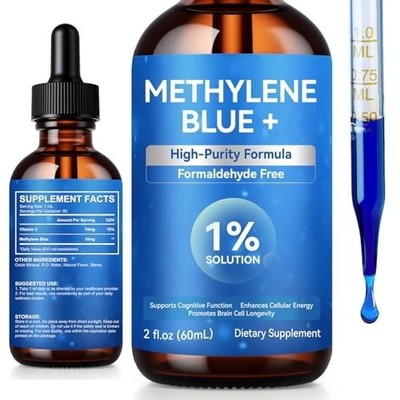 Blue Supplement - Pharmaceutical Grade, 2 FL OZ, 1% USP Grade, Liquid