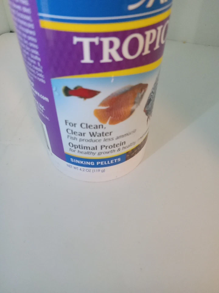 GRÁNULOS TROPICALES API PELLETS PARA HUNDIR COMIDA PARA PECES RECIPIENTE DE 4,2 ONZAS, MEDIANO Foto 2 de 3