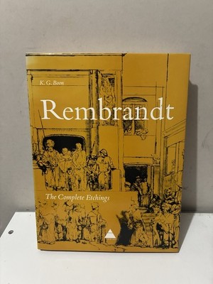 Rembrandt The Complete Etchings K. G. Boon 1963 307 Gravure Plates Abrams - VG