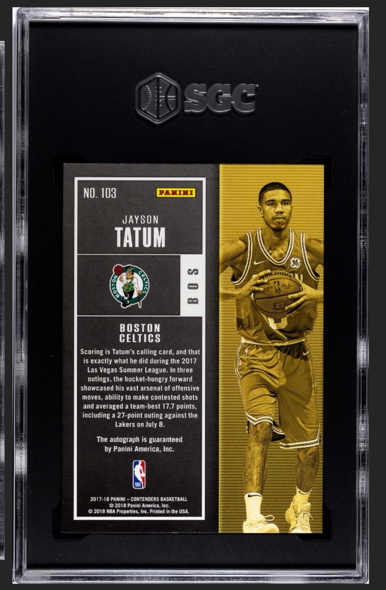2017-18 Panini Contenders - Rookie Jayson Tatum #103 Playoff