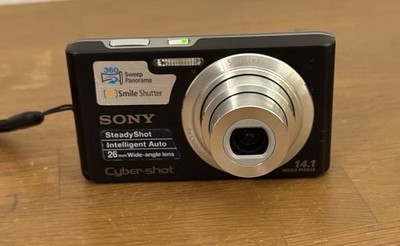 Sony Cyber-shot DSC-W610 14,1MP Digitalkamera 4x Zoom Schwarz   geprüft