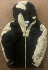 Columbia Omni-Tech Thermal Reflective Heat Jacket Boys Spell Out M 10/12