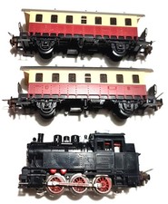 gebr. TRIX Express Dampflok BR 80020 und 2 Anhänger