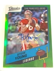 2021 Panini Classics Legends Steve Young Auto Green 2/4 49ers