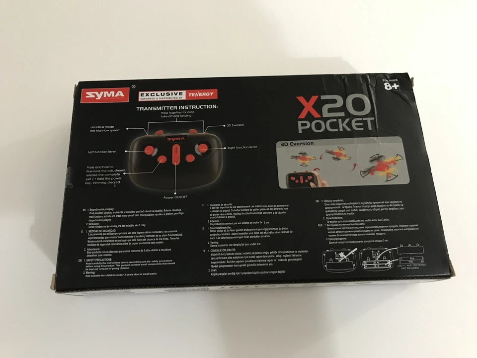 Syma X20 Pocket Remote Control Drone Small Sized Flashing Lights - Image 4 of 4