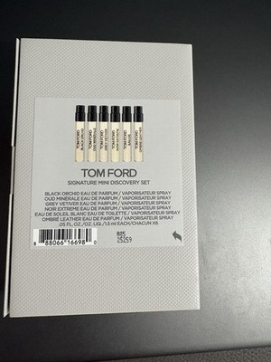 Tom Ford Fragrance Sample Signature Mini Discovery Set 0.05 Oz. / 1.5mL Each