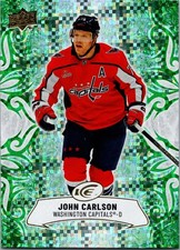 2024-25 UD Ice Hockey John Carlson Emerald Green Parallel Washington Capitals