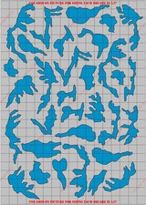 CAM1000PT Small Camouflage General Paint Mask/ Stencil Kit