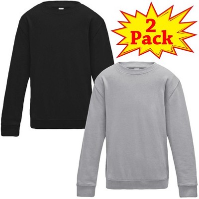 Kinder Schulpullover Rundhals Uniform Jungen Mädchen Pullover Swearshirts Alter 7-14