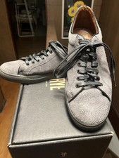 Frye Walker Low Top Men’s Sneakers 9 Made In USA Gray Charcoal Suede