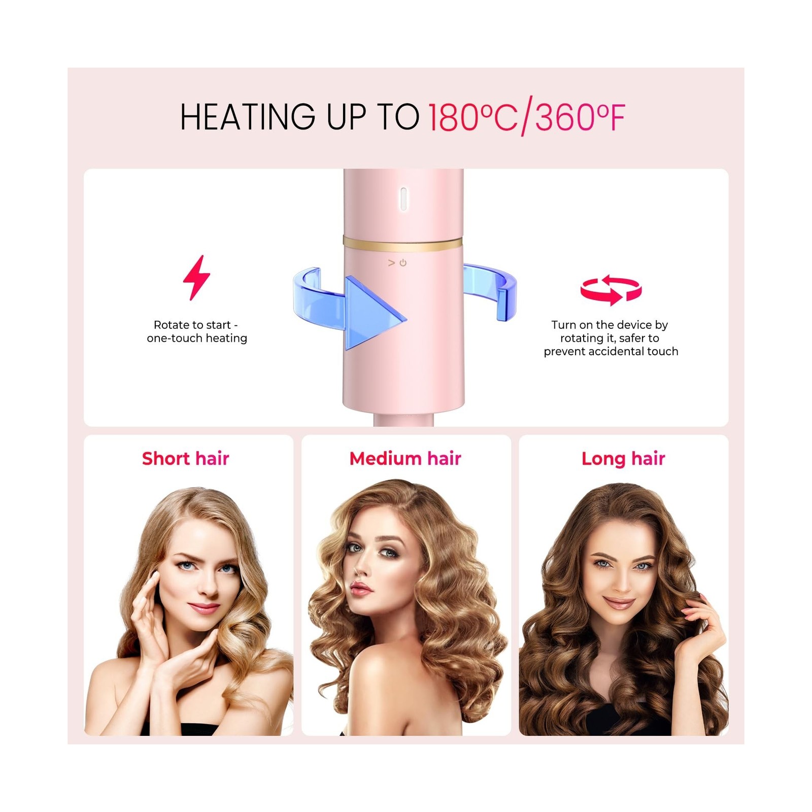 Mini Travel Curling Iron, European Travel Curling Iron Dual Voltage... Fast Ship