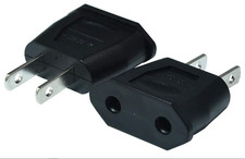 Socket Plug Adapter Europe EU Euro TO US Travel Charger AC Power Converter 2P US