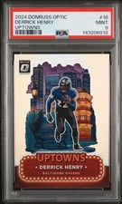 2024 Donruss Optic Derrick Henry #18 Uptowns PSA 9 MINT