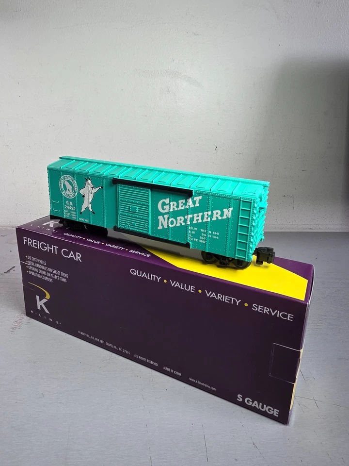 K_LINE K511-005 Great Northern Box Car ++++ BRAND NEW ++++ OB ++++ - Image 3 of 4