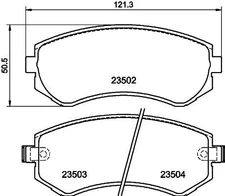 Mintex Front Or Rear Brake Pads Set For Nissan 240sx Almera Cefiro Patrol Gr